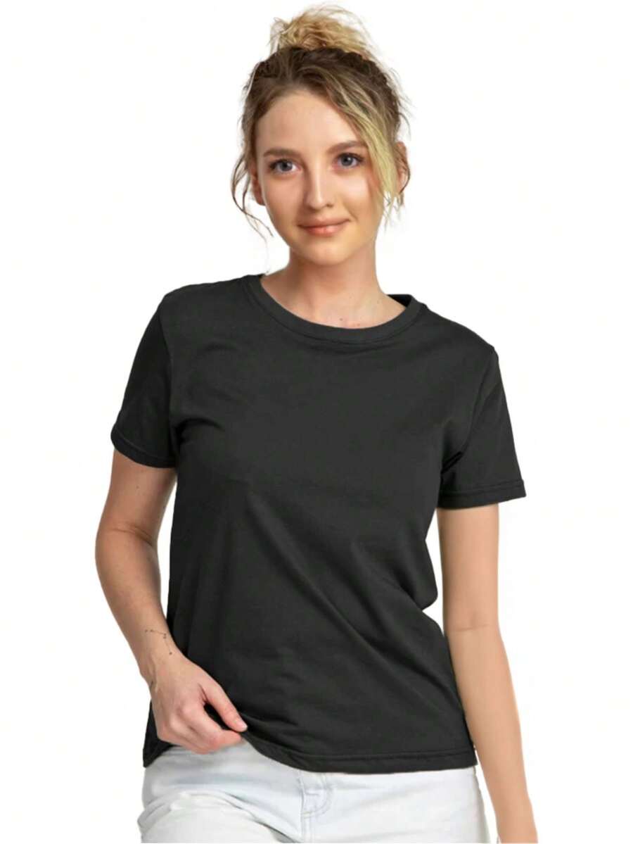 Women T-Shirts - màu đen - Xem 1