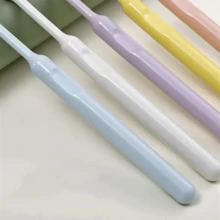 10 Pcs Toothbrush For Adults With Soft Bristles For Sensitive Gums And Teeth - Travel-Friendly And Carry-On Approved, Living Room Home Bedroom Bathroom House Decor, Travel Stuff, Wedding, Party, Birthday, Gifts For Men Mom Dad Friends, New Years, Accessories, Funny Gift - White - View 5