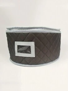 1PC Flatware Organizers, Tableware Storage Bags, Dinner Plate Storage Bag And Organization Bags, Portable Camping Picnic Tableware Case Large Capacity Storage Containers For Dinnerware, Stackable Plate Dividers Tea Cups Moving Boxes For Dishes, Coffee, Mugs Protects, Kitchen Accessories Pot Storage Bag,Camping Accessories - Grey - View 3