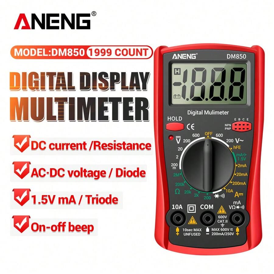 ANENG Aneng Dm850 Multimetro Digitale 1999 Conteggi Professionale ...