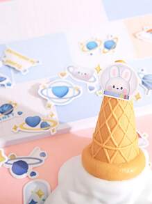 50pcs Soft Candy Land Series Cartoon Shaped Stickers Set For Scrapbooking, Journals And Packaging Sealing - Multicolor - View 6