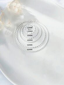 1 Paire De Boucles D'oreilles En Argent Sterling 925 Torsadées Et Scintillantes Avec Coffret Cadeau, Cadeau De La Saint-valentin Pour Femmes