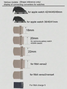 Bộ 6 dây đeo đồng hồ dệt đơn, tương thích với Apple Watch Ultra 38mm 40mm 41mm 42mm 46mm 44mm 45mm 49mm, unisex; Dây đeo đồng hồ co giãn nylon đa năng 18mm 20mm 22mm, tương thích với Samsung Galaxy Watch/ Watch/Garmin Watch/Amazfit Watch/ Watch/Redmi Watch; Dây đeo đồng hồ thể thao nylon mềm mại, thoáng khí, có thể điều chỉnh, tương thích với Fitbit Versa2 Versa3 Versa4 - Nhiều màu - Xem 5