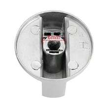 Perilla para estufa, perilla de control de aleación de zinc de 6 mm, interruptor de horno universal de gas plateado para estufa de gas, 8 unidades - Español