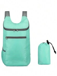 1pc Lightweight Waterproof Sports Backpack For Outdoor Activities - Foldable And Multi-Functional Storage Bag For Men And Women Bag For School School Accessories School Stuff - Blue - View 7