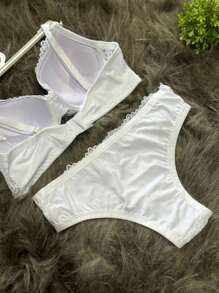 Women Bra & Panty Sets - White - View 3