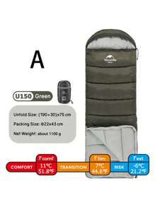 Naturehike 四季加厚保暖棉睡袋 成人适用 可连接 便携 户外露营 单人