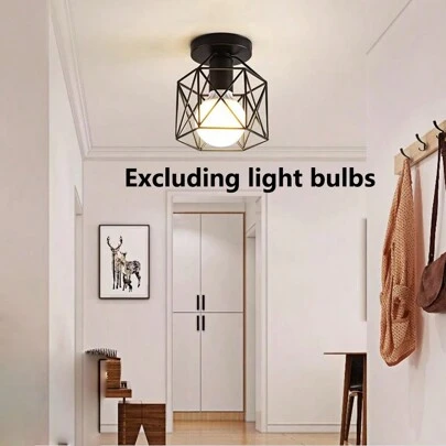 Nordic Style Iron Art Ceiling Light, For Balcony,Hallway,Foyer,Corridor,Entryway,Wardrobe Room,Showroom, LED Ceiling Mount Light Fixture, Bulbs Not Included