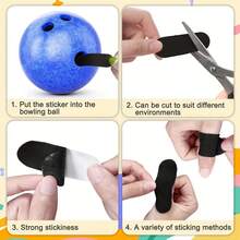 6 件/組保齡球配件,包括護腕、拇指保護器、指套,男女皆宜 - 玫紅色 - 查看 4