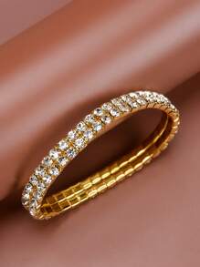 1入款時尚鑲鑽彈性手環,女士日常配件