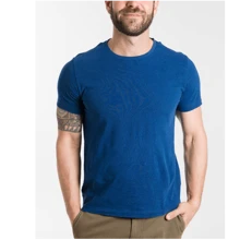 Playera Basica para Hombre Manga Corta - azul real - Ver 1