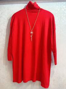 Plus Size Sweaters - Rot - Übersicht 2