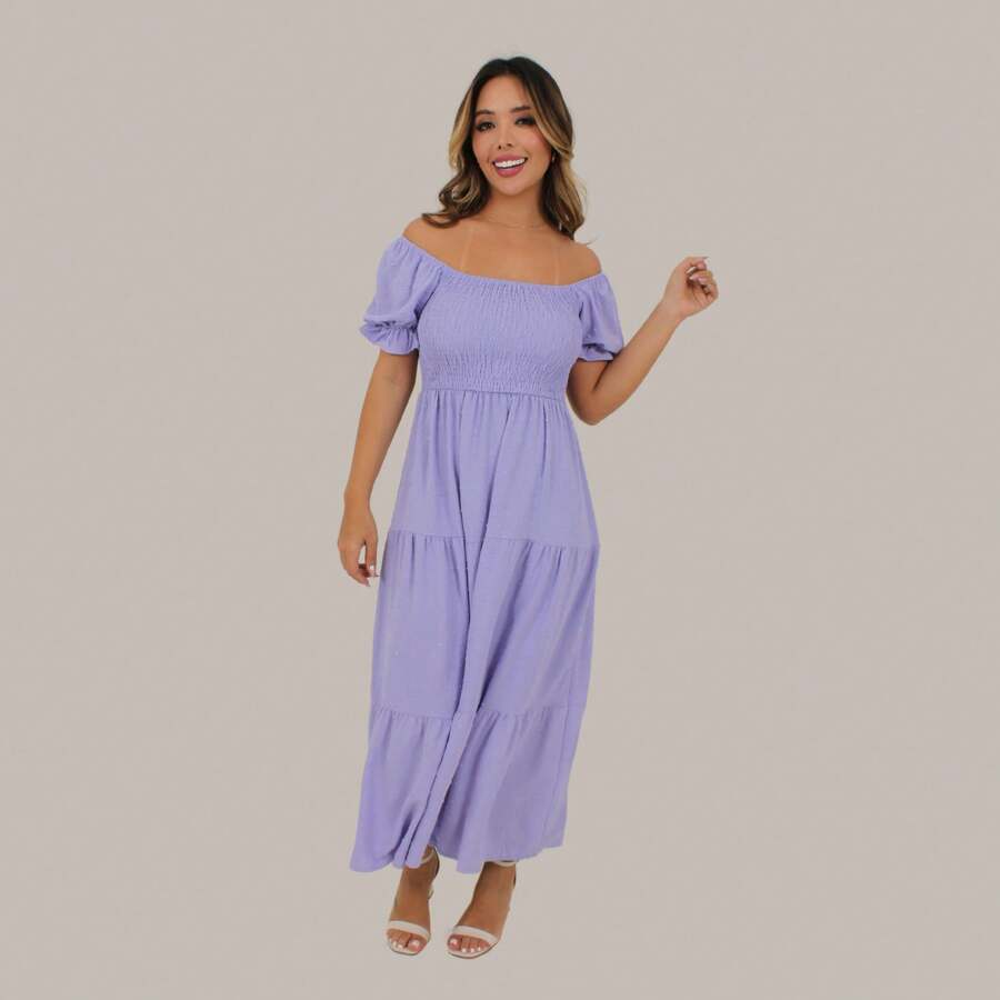 Women Dresses - tử đinh hương - Xem 1
