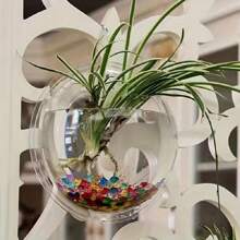 Wall Mounted Fish Tank, Wall Mounted Flower Vase, Flower Pot,  Glass, Acrylic Creative Wall Goldfish Tank - Clear - View 8