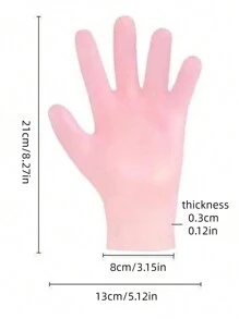 矽膠材質的保濕手套1副,搭配護手霜、保濕霜、乳液等,會有更好的效果。能有效去除手部角質,呵護嬌嫩雙手,是護手的完美禮物 - 粉色 - 查看 6