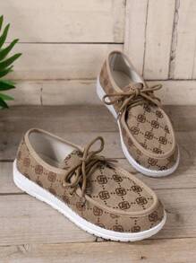 Women's Embroidered Loafers Flat Shoes Breathable Casual Slip-On Soft Sole Sneakers