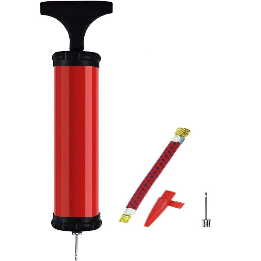 Bomba de Pelota - Bomba de Aire para Pelotas Deportivas - Fútbol, ​​Baloncesto, Globo, Voleibol, Anillo de natación, Pelota de Yoga, bóveda + Bomba de Pelota con Aguja - 12 Pulgadas