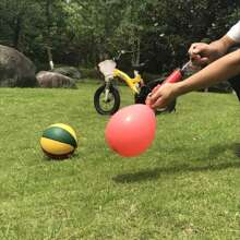 Bomba de Pelota - Bomba de Aire para Pelotas Deportivas - Fútbol, ​​Baloncesto, Globo, Voleibol, Anillo de natación, Pelota de Yoga, bóveda + Bomba de Pelota con Aguja - 12 Pulgadas