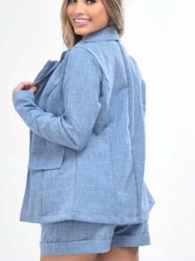 Women Two-Piece Outfits - Màu xanh nhạt - Xem 1