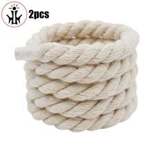 1 par de cordones trenzados redondos de unicolor de 1 cm de grosor, decoración para zapatos, bolsos y ropa - de color crema - Ver 3