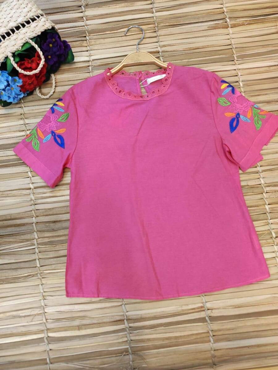 Women Blouses - Hot Pink - View 1