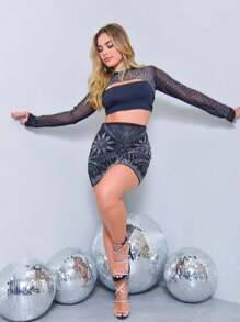 Women Two-Piece Outfits - Black - View 4