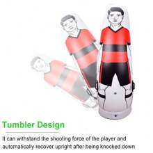 1pc Inflatable Soccer Dummy Goalkeeper, Air Model Free Kick Defender Wall For Soccer Training Aid Equipment - Red - View 3