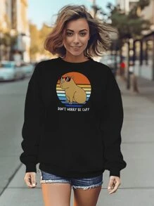 Women Sweatshirts - 黑色 - 查看 2