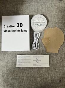 1個創意3d Usb星星月亮形夜燈,適用於房間裝飾的節日禮物 - 彩色 - 查看 8