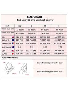 2pcs Women's Vintage Street Style Thread Texture Sports Bra Wireless, Push Up And Suitable For Small Busts - Multicolor - View 5