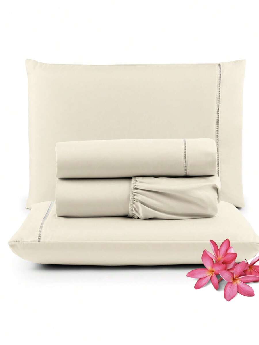 Sheet Sets With Pillowcases - 米色 - 查看 1