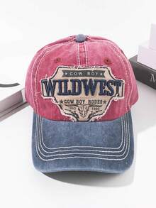 1件女性雙色時尚棒球帽,具有3d刺繡細節和可調節的帶子,具有防曬、防風、透氣功能,適用於戶外、旅行、運動和休閒,送禮佳品 - 彩色 - 查看 15