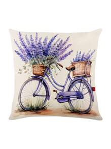 4 cái/bộ Phong cách hiện đại Lanh Nắp đệm , In Một Hình vuông , Dây kéo Hoàn hảo Đối với Nhà  Đồ trang trí , Trang trí phòng , Văn phòng Đồ trang trí Thoải mái Và Đơn giản ( Cái gối Là Không bao gồm ) - Nhiều màu - Xem 7