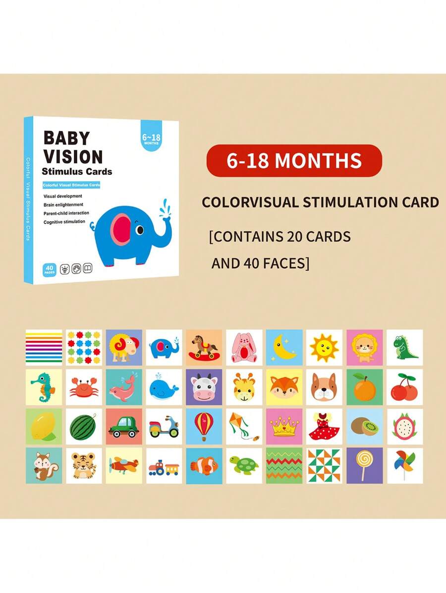 036 Months Black And White Flash Card Early Learning Visual