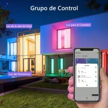 Foco Inteligente Wifi & Bluetooth, Glückluz Foco LED Alexa Bombilla,10W 1000lm E27 Smart RGBCW Bulb, Colors Regulable Dimmeable Multicolor 2.4Ghz Control Remoto de APP y Control de Voz (4 Piezas) - Multicolor - Ver 9