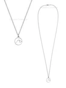 Men's Pendant Necklaces - 銀色 - 查看 6