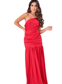 Women Dresses - 紅色 - 查看 3