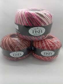 Crochet Patterns - Neapolitan, Teh Rose Dengan Coklat, Merah Jambu Dengan Merah. - Lihat 2