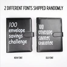 1 Set 100 Envelope Challenge Binder Easy And Fun Way To Save $5,050 Savings MoneyChallenges Binder Budget Binder With Cash Notebook 25 Inner Pages (without Numbers)+ 1pc Digital Page