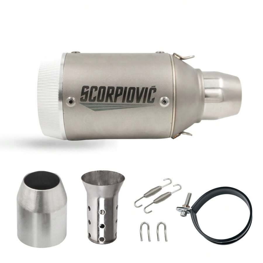 Punta De Escape Austin Racing Acero Inoxidable 51 Mm - Plateado - Ver 1