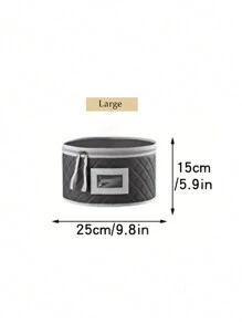 1PC Flatware Organizers, Tableware Storage Bags, Dinner Plate Storage Bag And Organization Bags, Portable Camping Picnic Tableware Case Large Capacity Storage Containers For Dinnerware, Stackable Plate Dividers Tea Cups Moving Boxes For Dishes, Coffee, Mugs Protects, Kitchen Accessories Pot Storage Bag,Camping Accessories - Grey - View 5