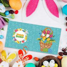 8入組30cm * 15cm * 3cm Diy亞克力鑽石畫復活節蛋和兔子賀卡 - 彩色 - 查看 8