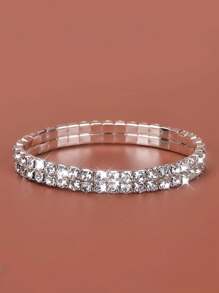 1入款時尚鑲鑽彈性手環,女士日常配件