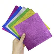 1 Pack 5.7*5.7 Inch Thickened Double Sided Japanese Origami Paper, Cherry Blossom Pattern Printed Origami Paper, Single Sided Glitter Origami Paper - Multicolor - View 3