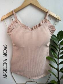 Women Tops - 杏色 - 查看 1