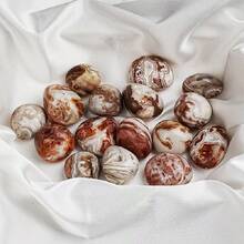 100g  Mexican Agate Tumbles, Tumbled Stone, Mexico Agate, Tumbles, Mexico Agate Lovers, Crystal Community, Crystal Life, Crystal Lovers - Red and White - View 2