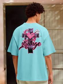 Men T-Shirts - 淺藍色 - 查看 1