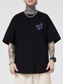 Camiseta Unissex 100% Algodão Fear Event Streetwear Lançamento Envio Hoje Infantil Ao Plus Size!! - Preto - Visão 2