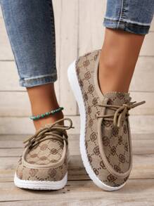 Women's Embroidered Loafers Flat Shoes Breathable Casual Slip-On Soft Sole Sneakers