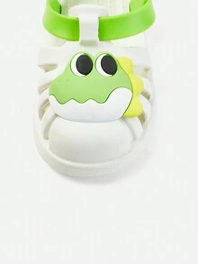 兒童卡通青蛙裝飾鏤空透氣鞋 - 白色 - 查看 5